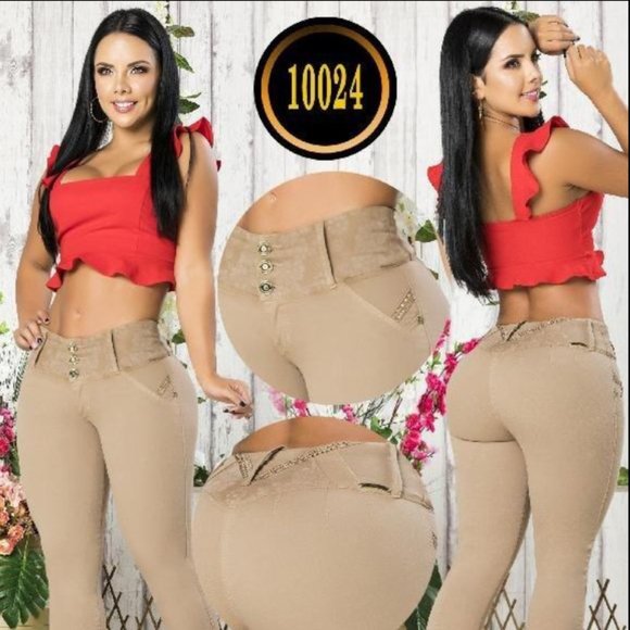 Plus Colombian Butt lifting Jeans Tummy Control - Picture 1 of 2